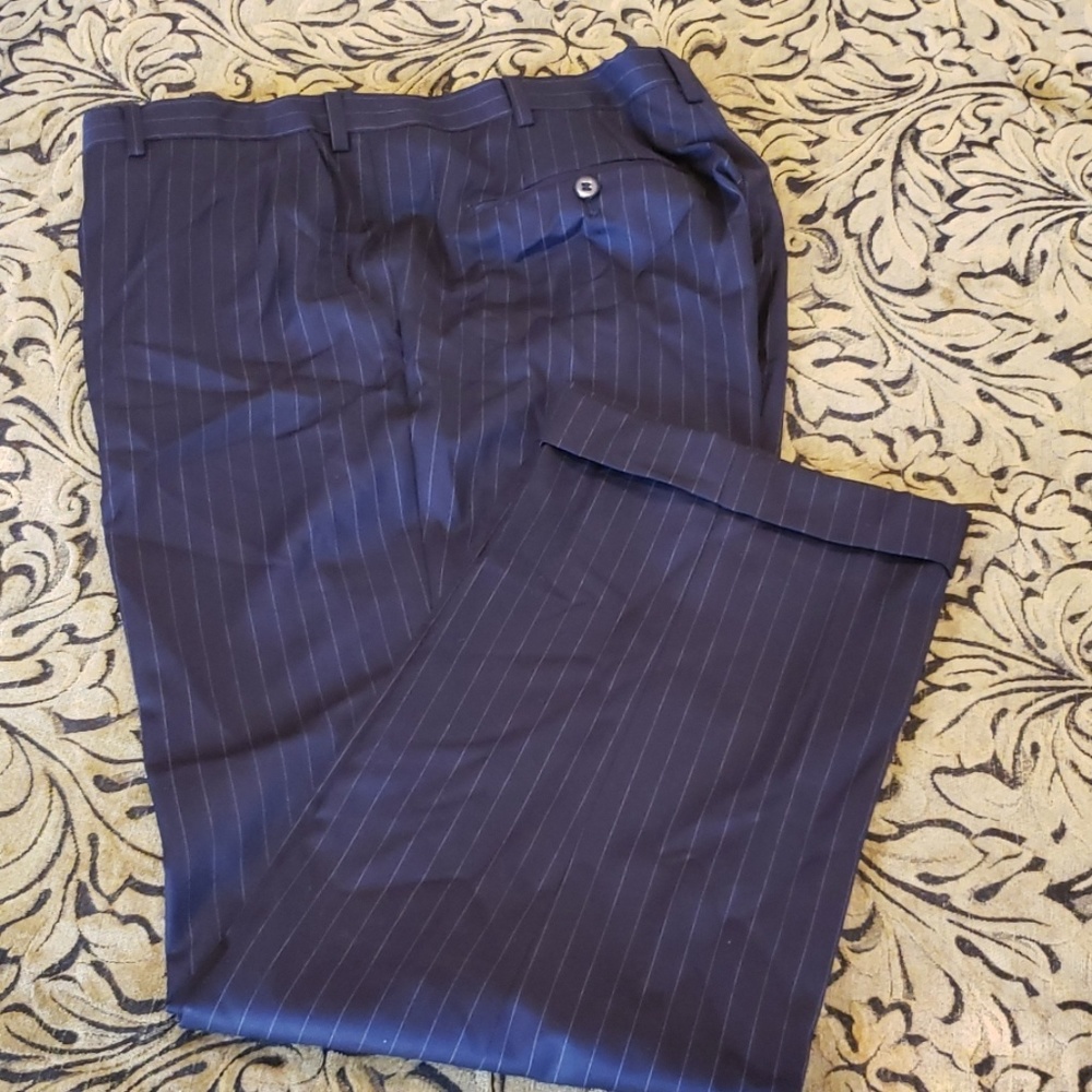 Custom European silk and wool trousers